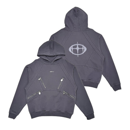 Unknown washed effect heavyweight cotton fleece hoodie By Unknown-12