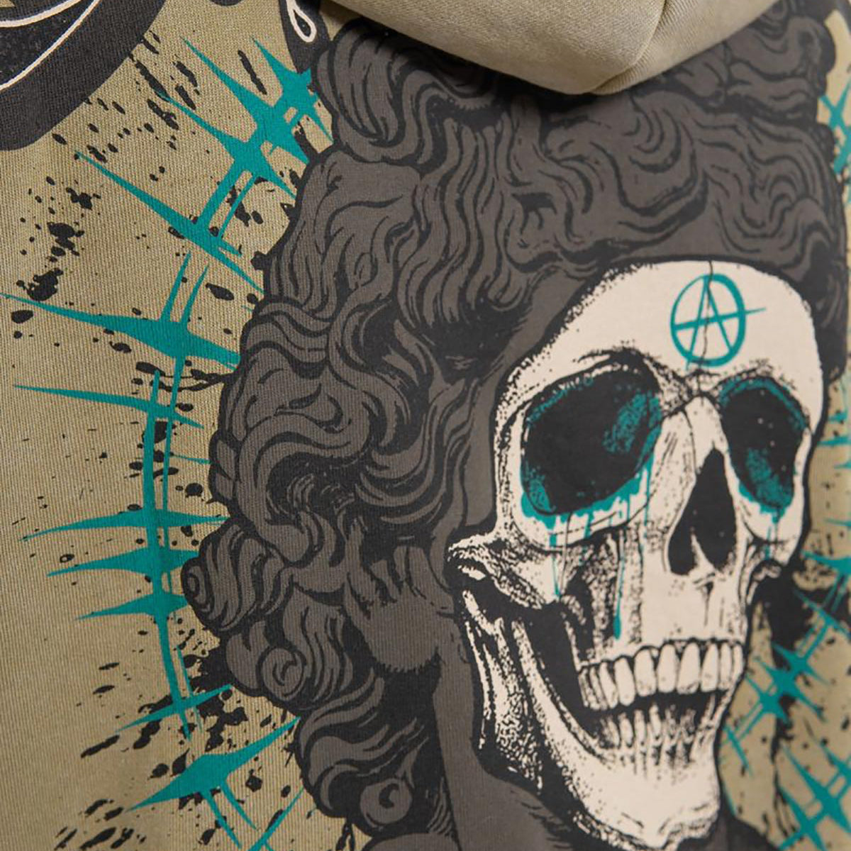 Anarchy oversized full zip hoodie