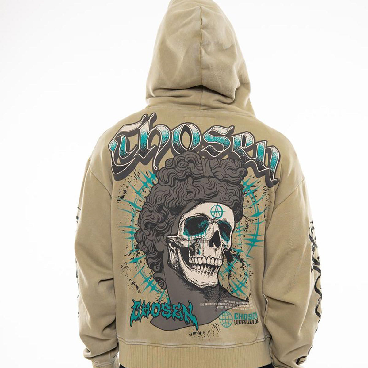 Anarchy oversized full zip hoodie by Chosen, view 7