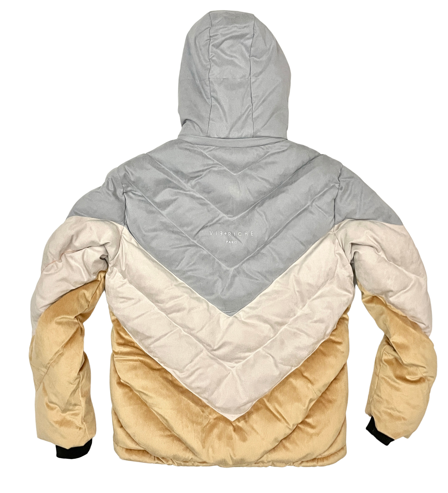 Linen chevron bubble - Grey | Vie+Riche
 _2