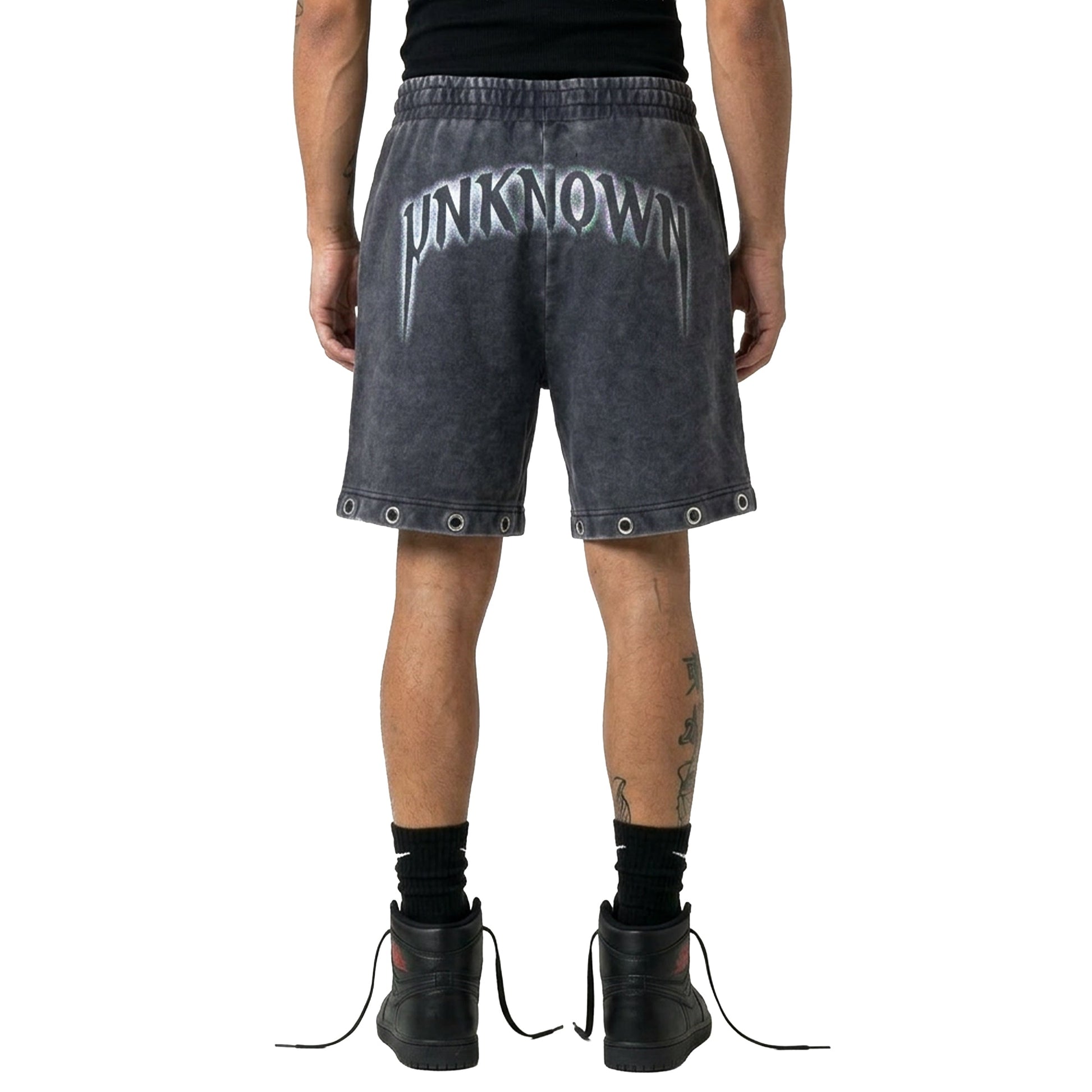 Drawstring printed washed shorts by Unknown - 7