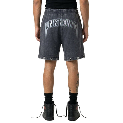 Drawstring printed washed shorts by Unknown - 7