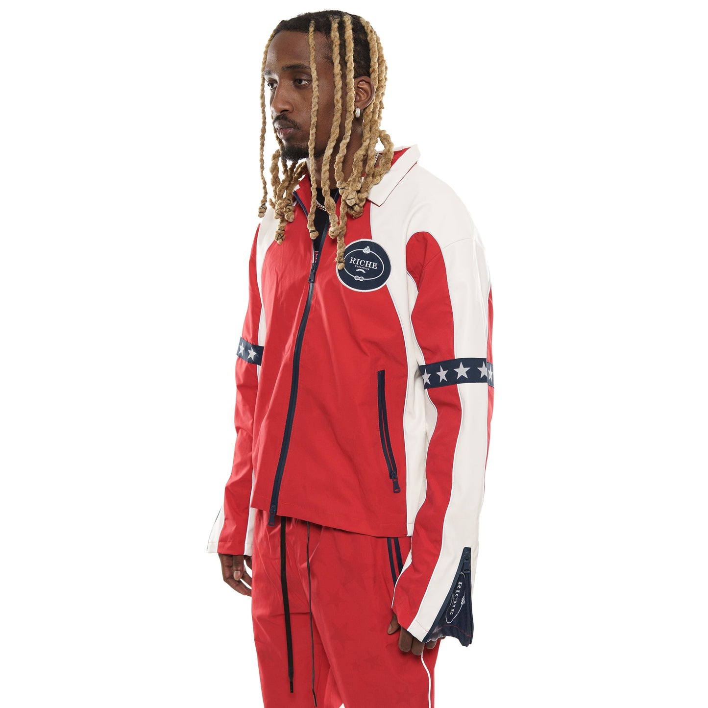 Star studded nylon jacket set By Vie+Riche-2