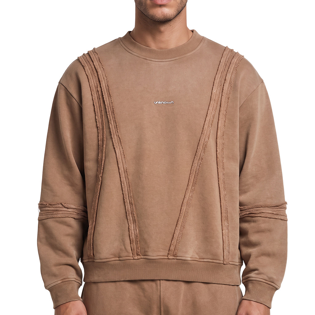 Unknown Garment-dyed, heavyweight cotton fleece sweatshirt by Unknown, view 1