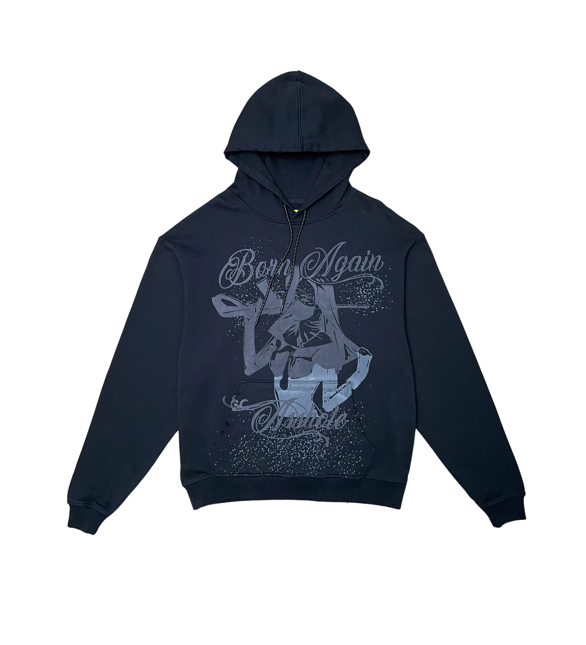 Born Again Vintage Hoodie - Charcoal | Vicious _3