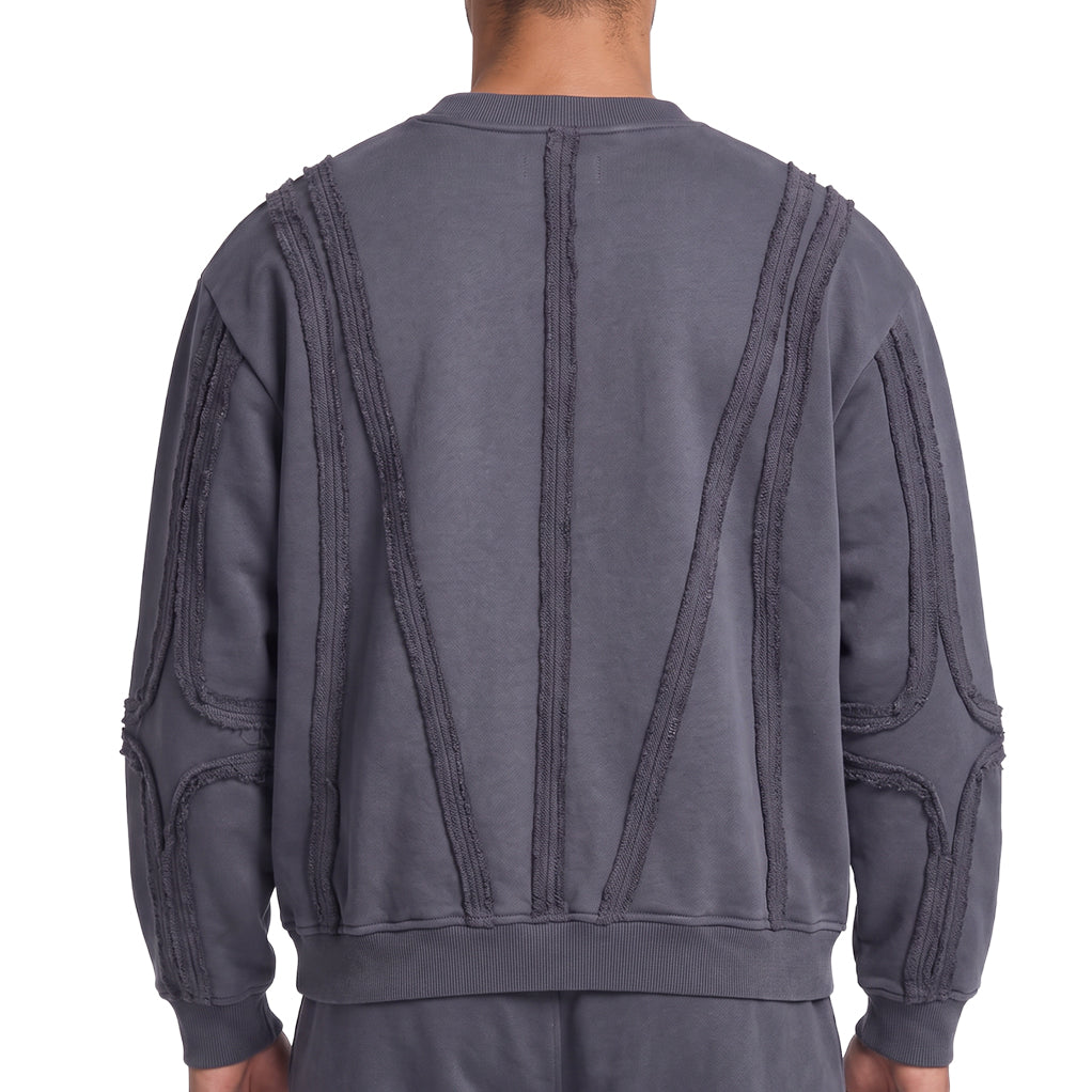Unknown Garment-dyed, heavyweight cotton fleece sweatshirt by Unknown, view 9