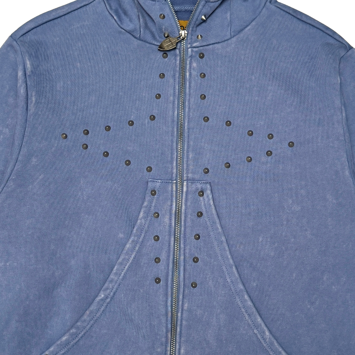 Unknown Winged Rivet Zip Hoodie by Unknown, view 9