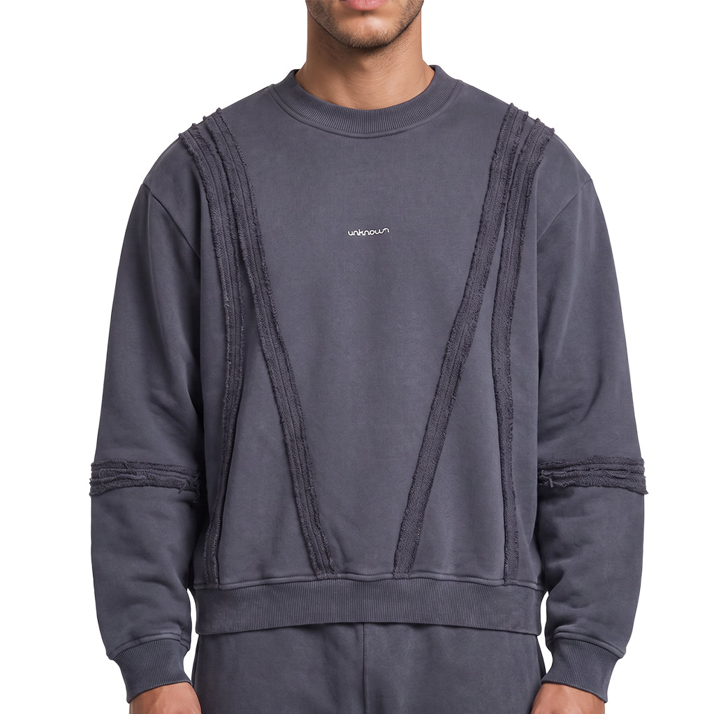 Unknown Garment-dyed, heavyweight cotton fleece sweatshirt by Unknown, view 8