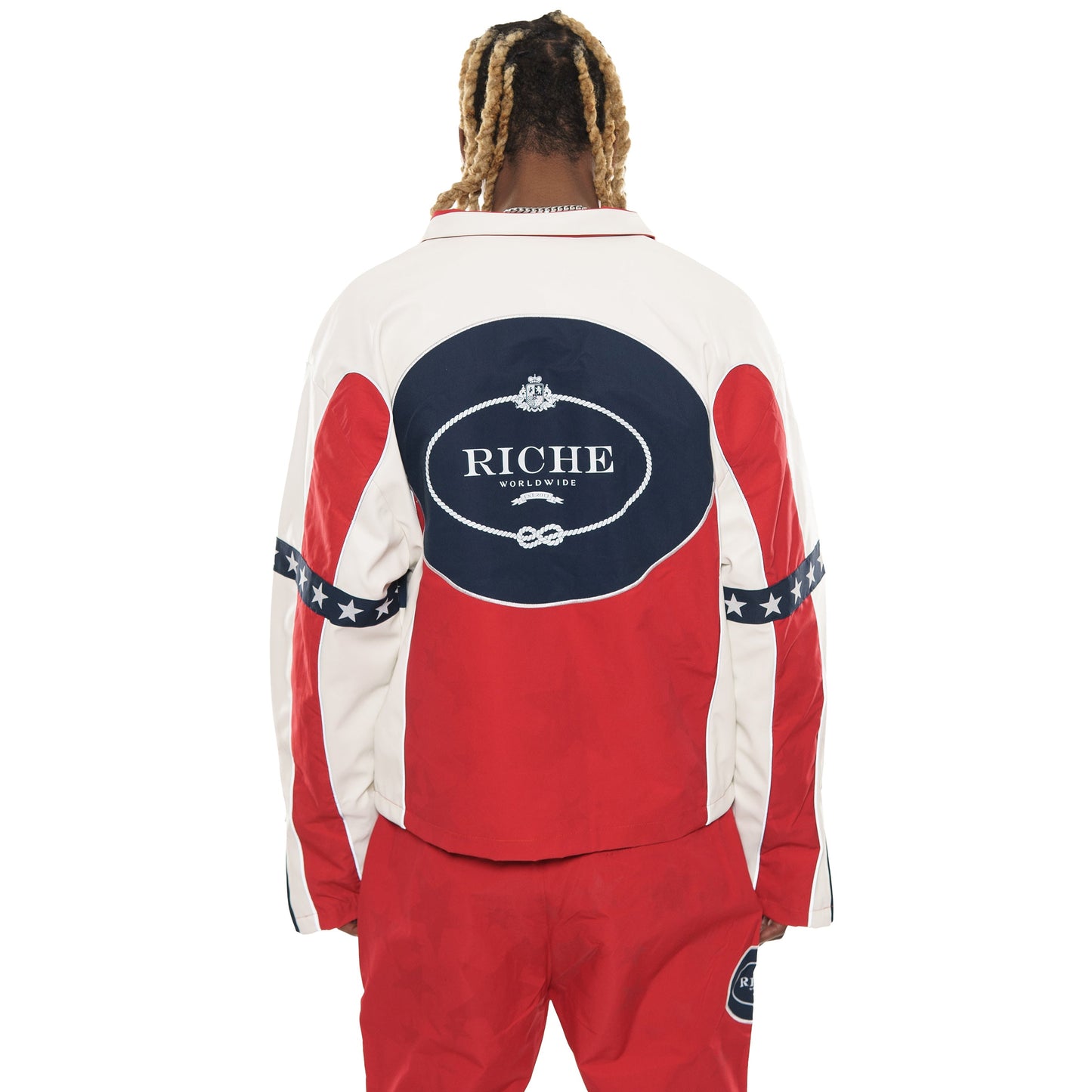 Star studded nylon jacket set By Vie+Riche-3