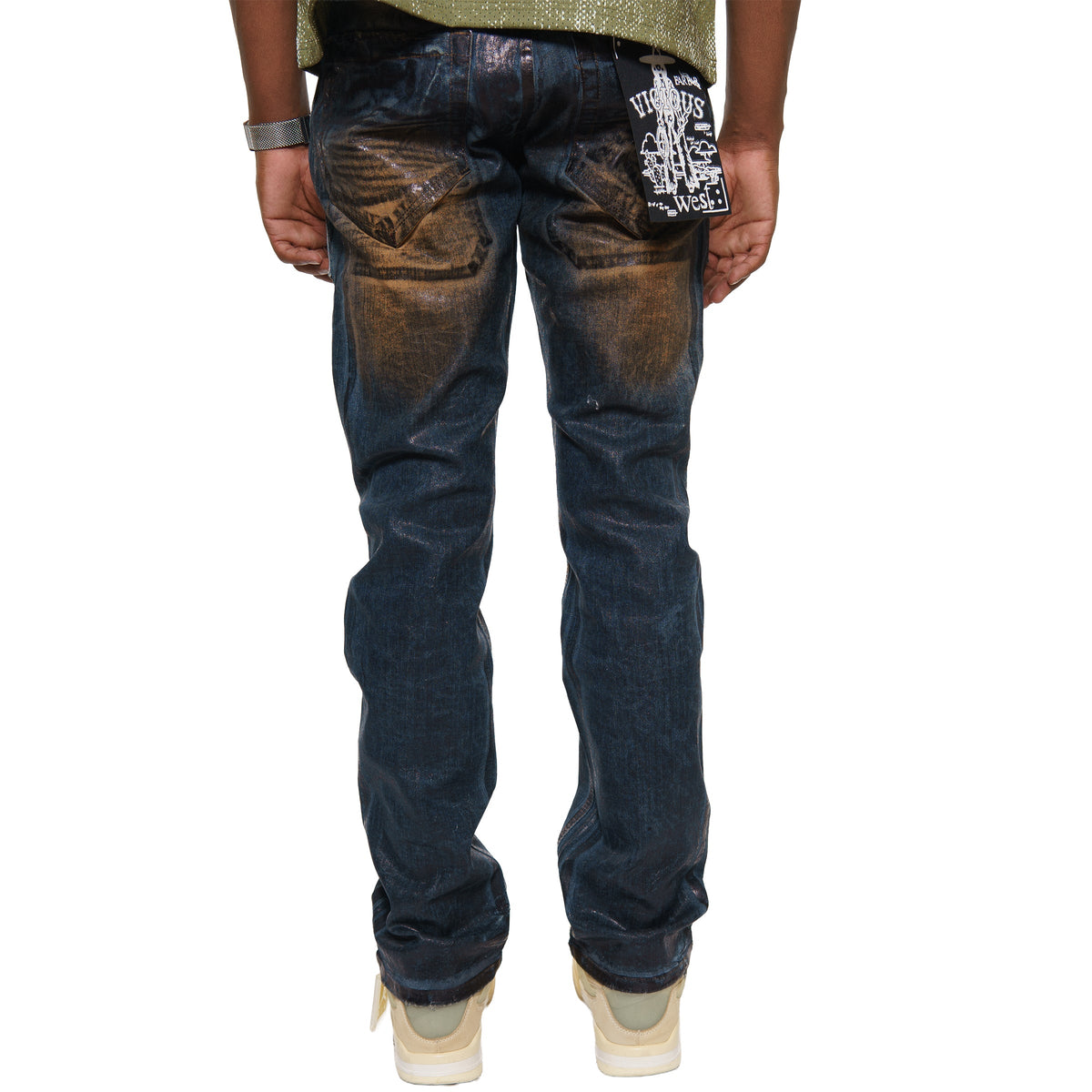Vicious distressed denim pant