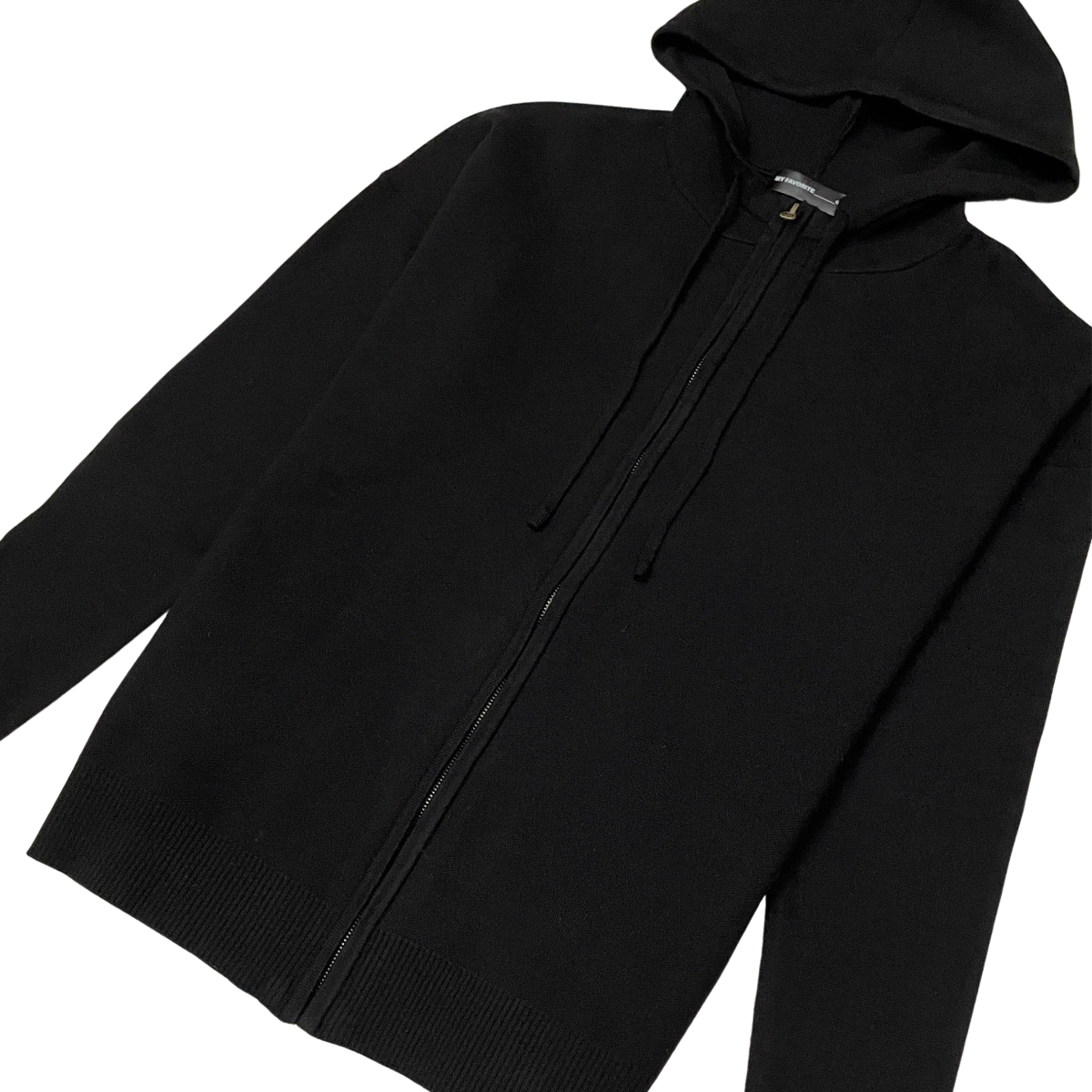 Viscos poly double knit zip up hoodie by My Favorite, view 10