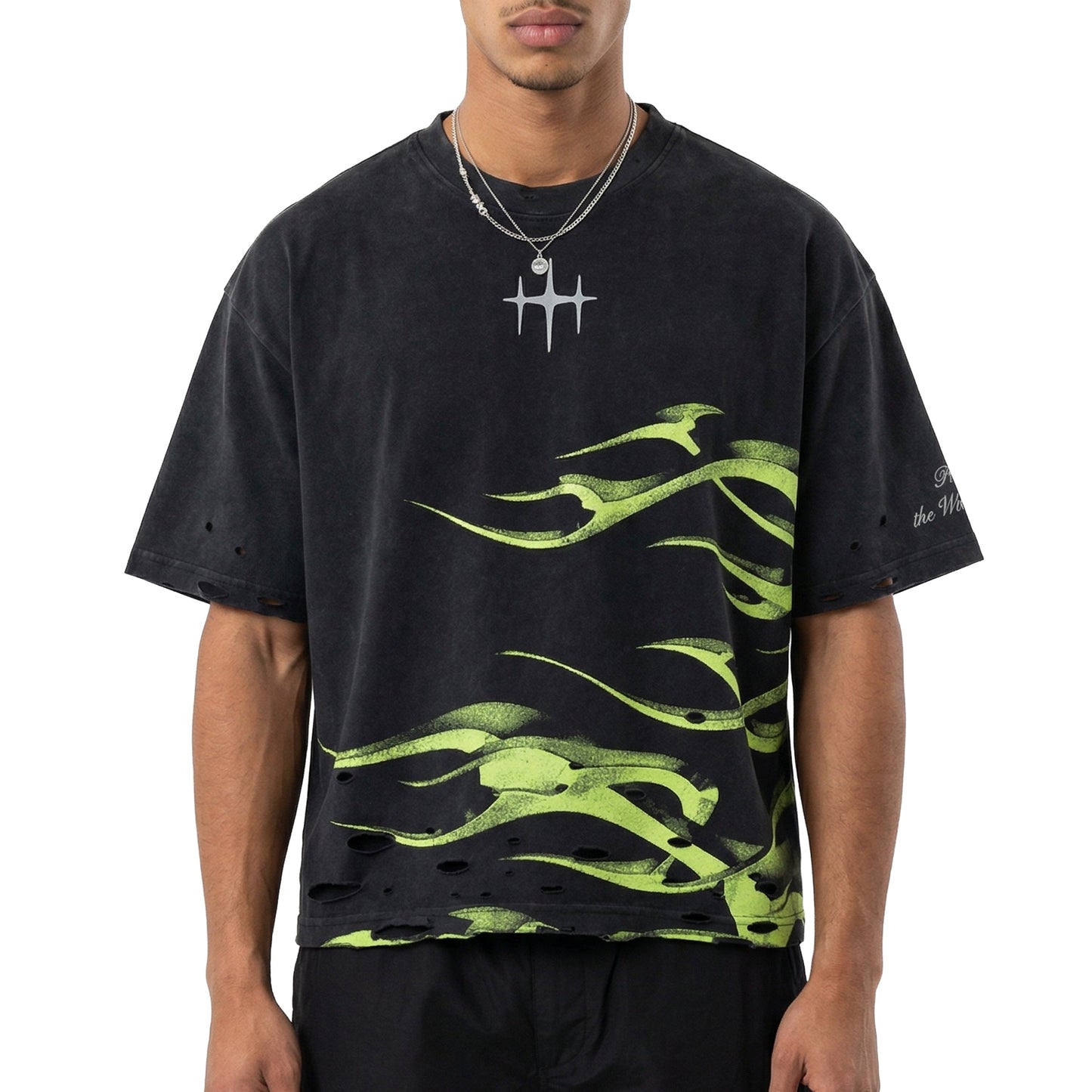 Metalic flames tee by Unknown - 1