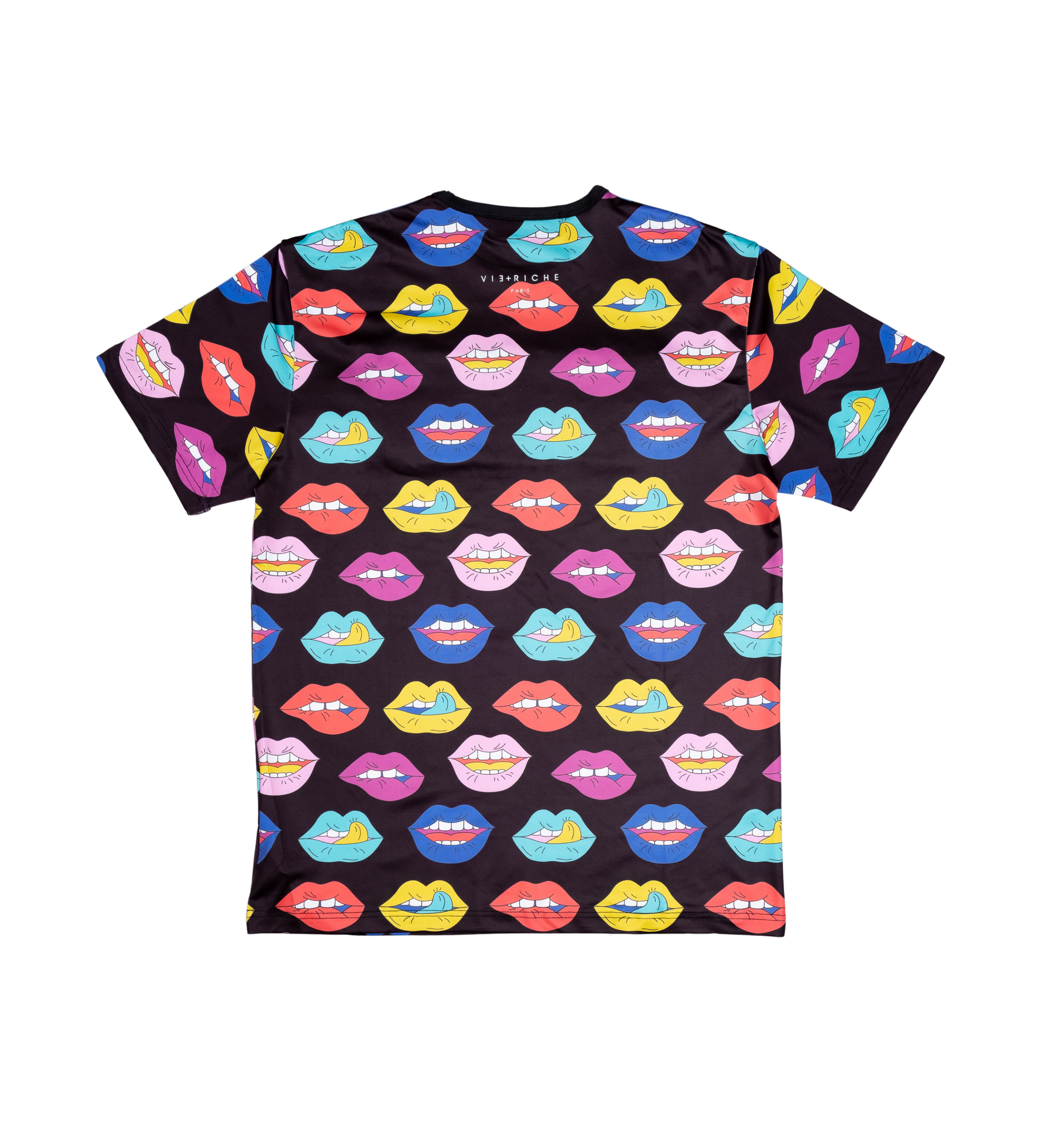 Riche Love Lips Tee - Black | Vie+Riche
 _2