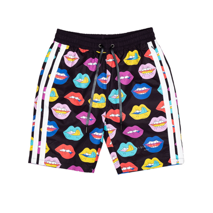 Riche Love Lips Graphic Board Short for Men