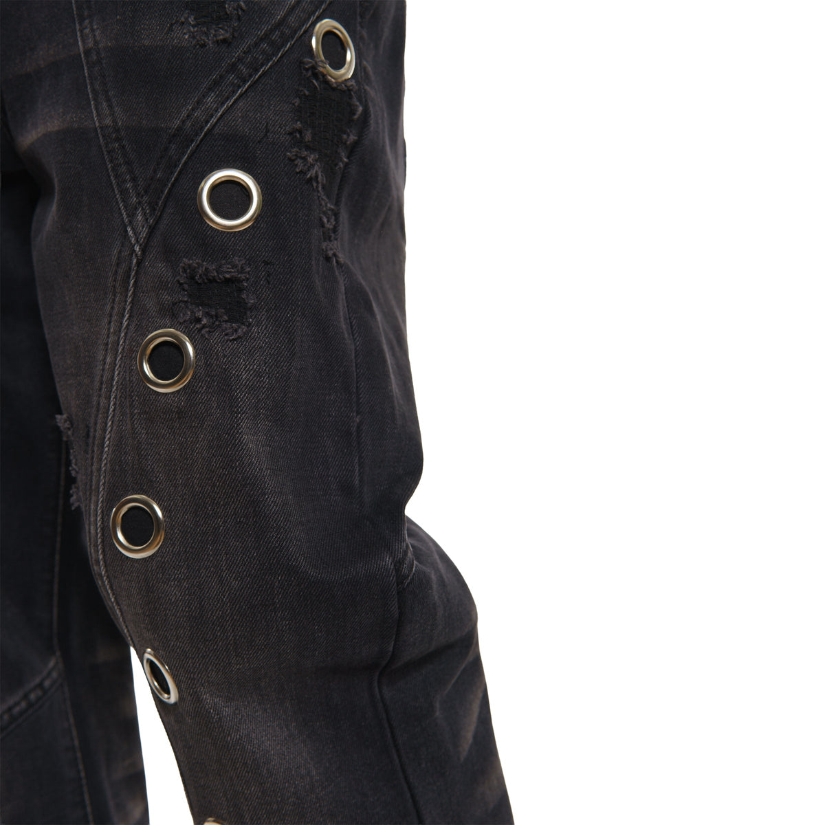 Studded premium denim western fit pant by Vicious, view 3