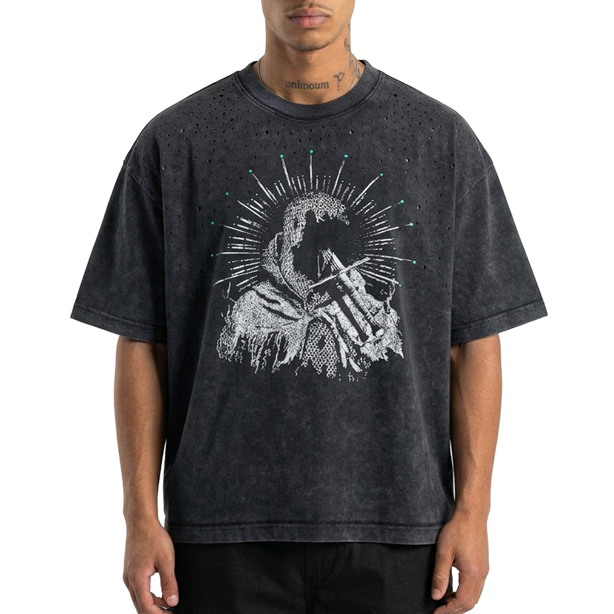Figure washed tee by Unknown, view 1