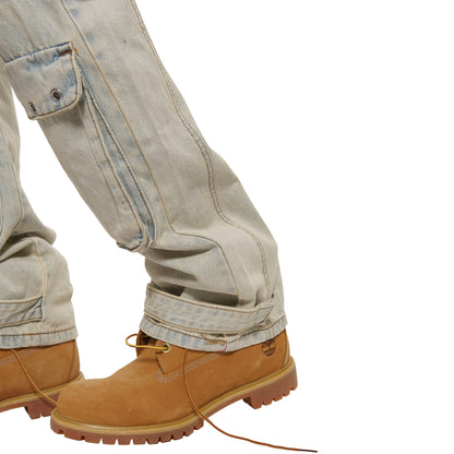 Multi cargo baggy fit denim pant By Vicious-4