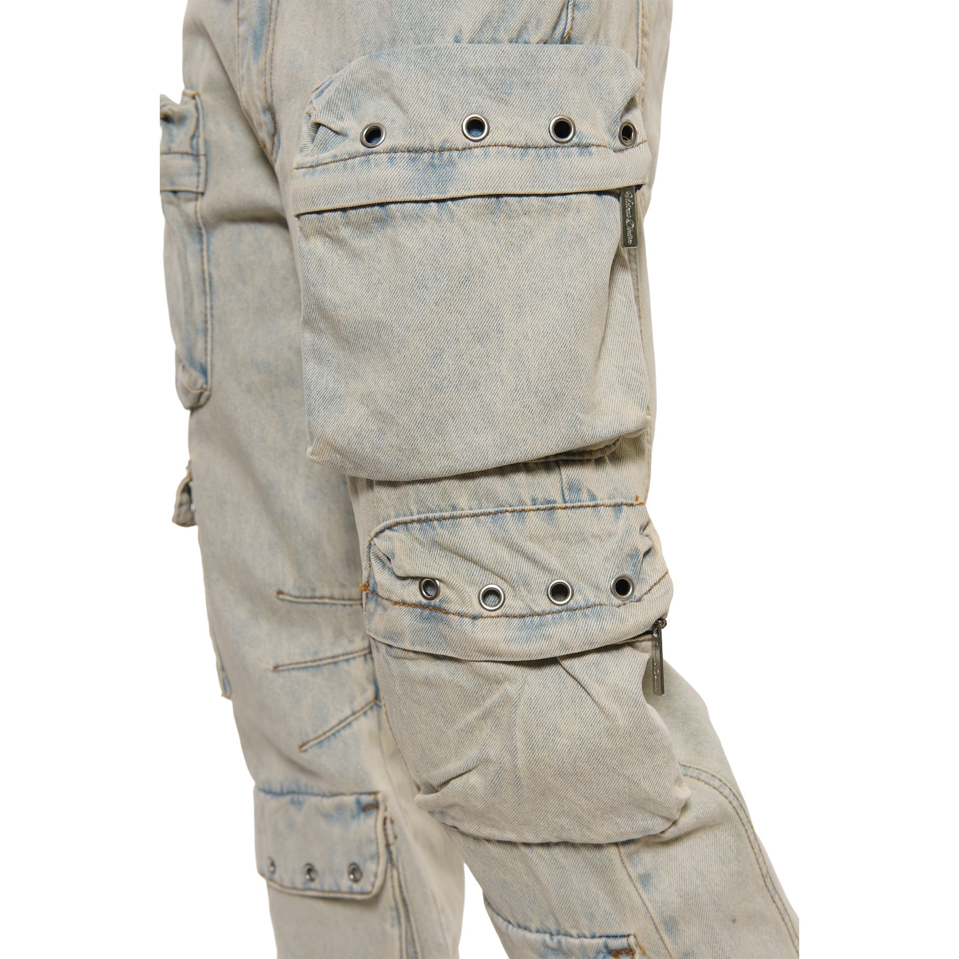 Multi cargo baggy fit denim pant By Vicious-5