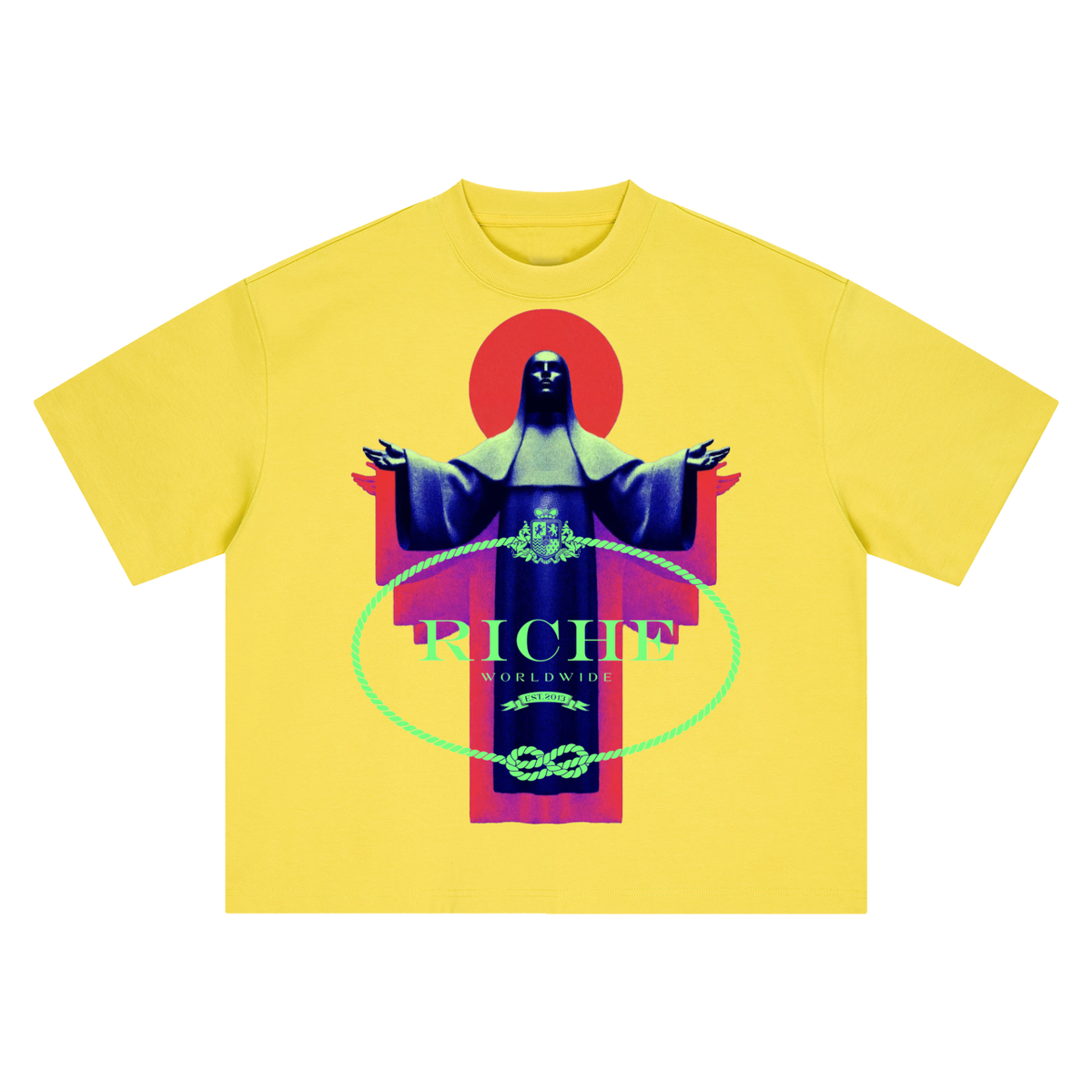 Our Savior Boxy Oversized T-Shirt by Vie+Riche, view 3