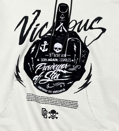 Vicious Vintage Hoodie - Light Sand | Vicious _2