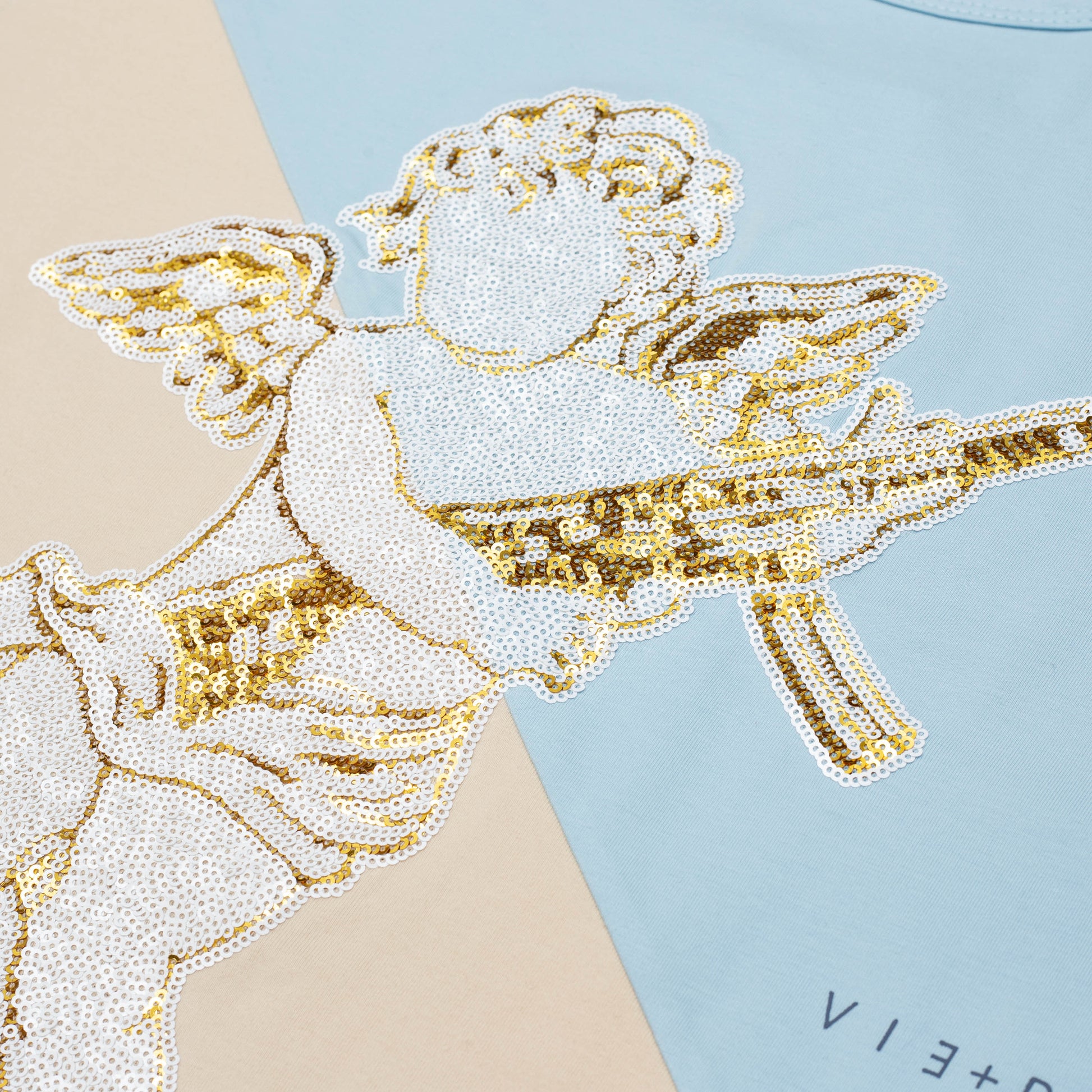 Fly Cherub Tee - Blue | Vie+Riche
 _3