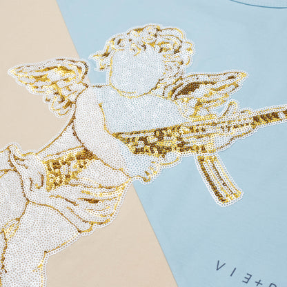 Fly Cherub Tee - Blue | Vie+Riche
 _3