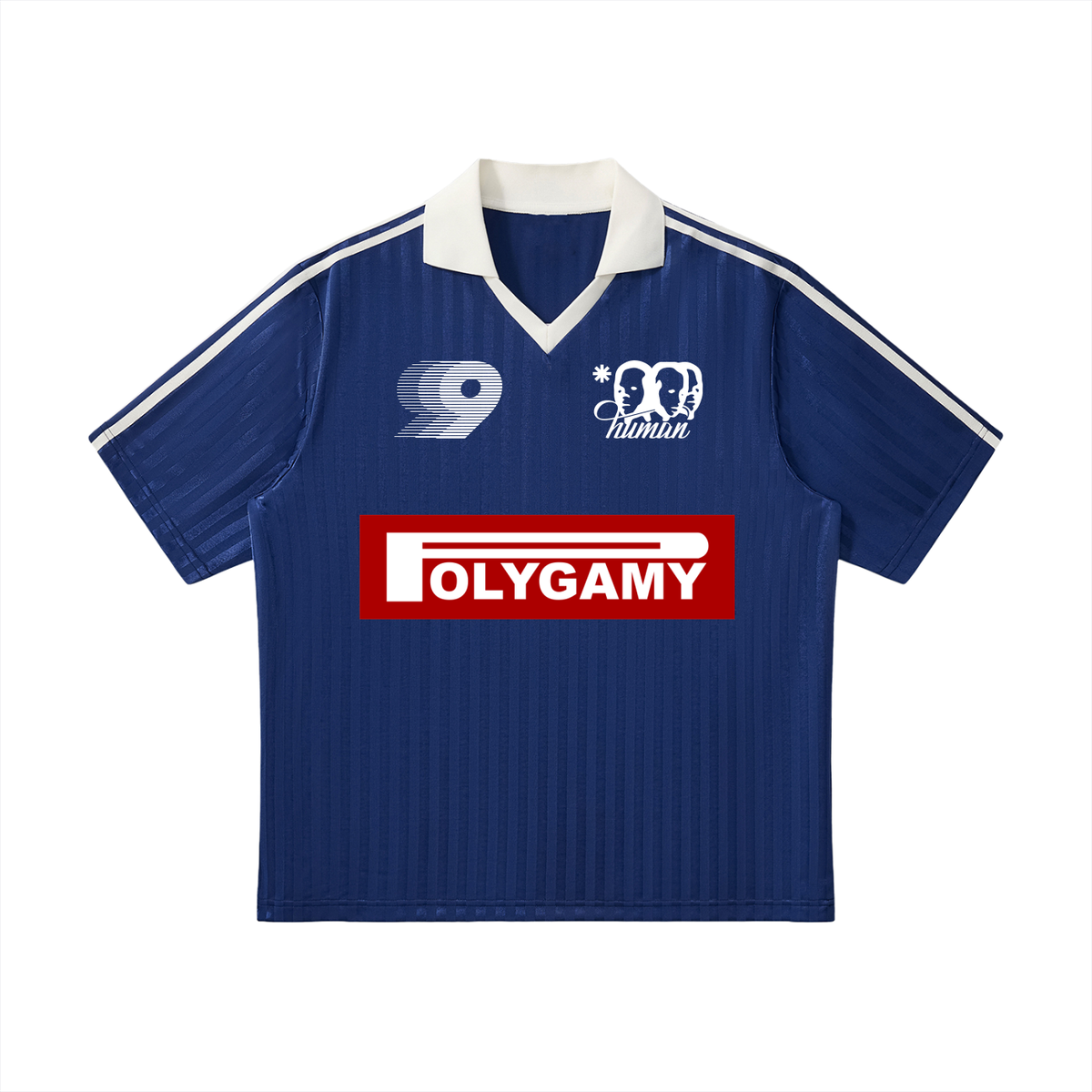 Polygamy striped soccer jersey by Vie+Riche, view 3