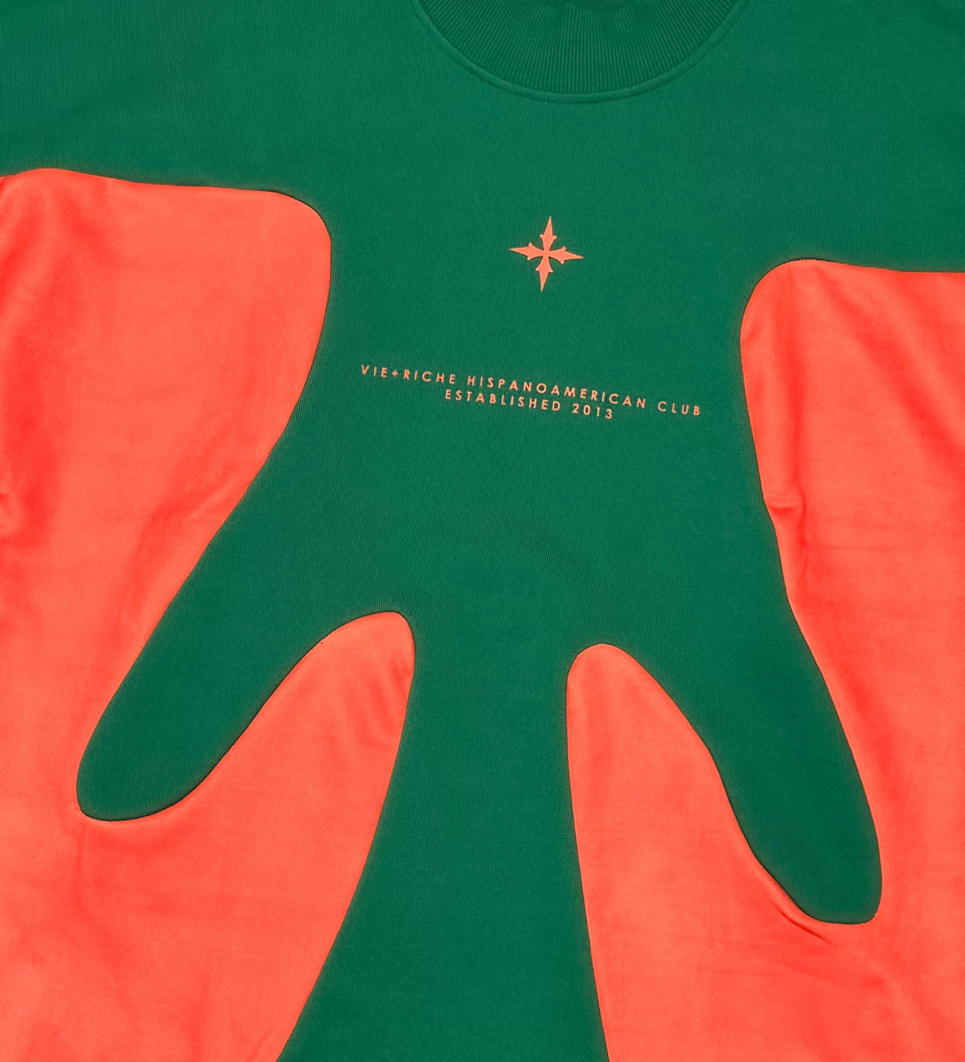 Hac Colorblock Tee - Green | Vie+Riche
 _3