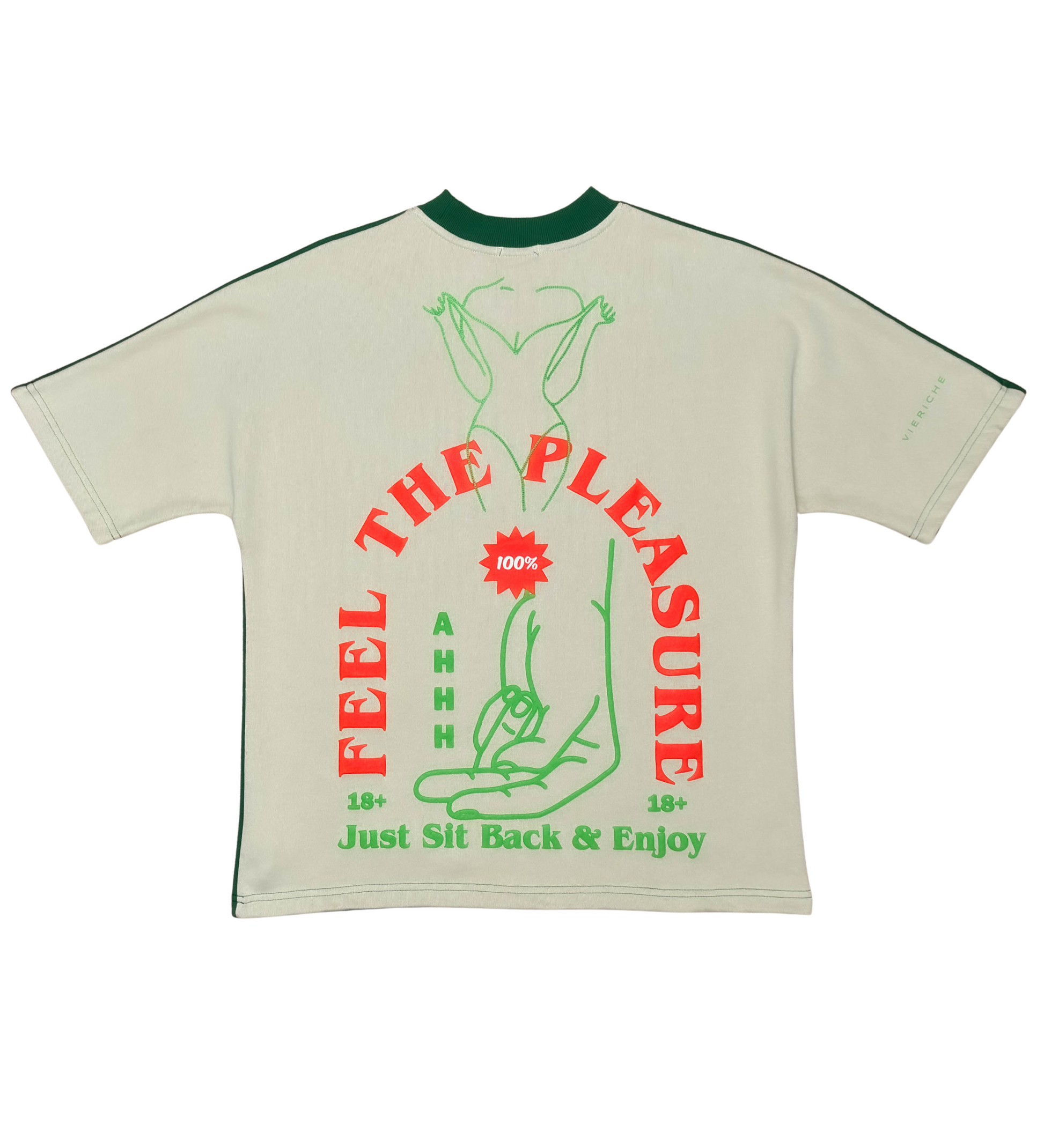 Pleasure Tee - Green | Vie+Riche
 _2