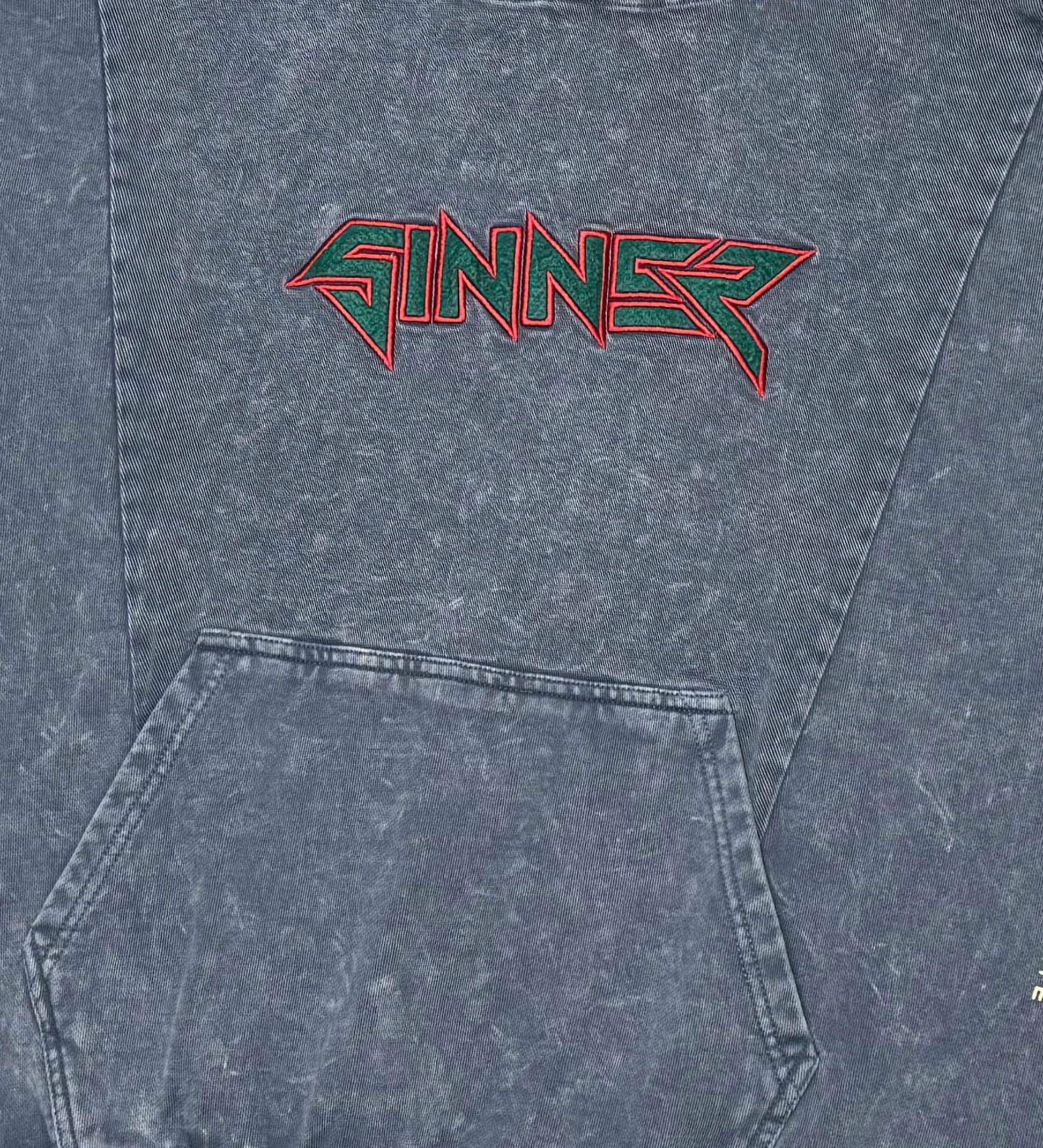 Sinners Apple Hoodie - Grey | Vie+Riche
 _3