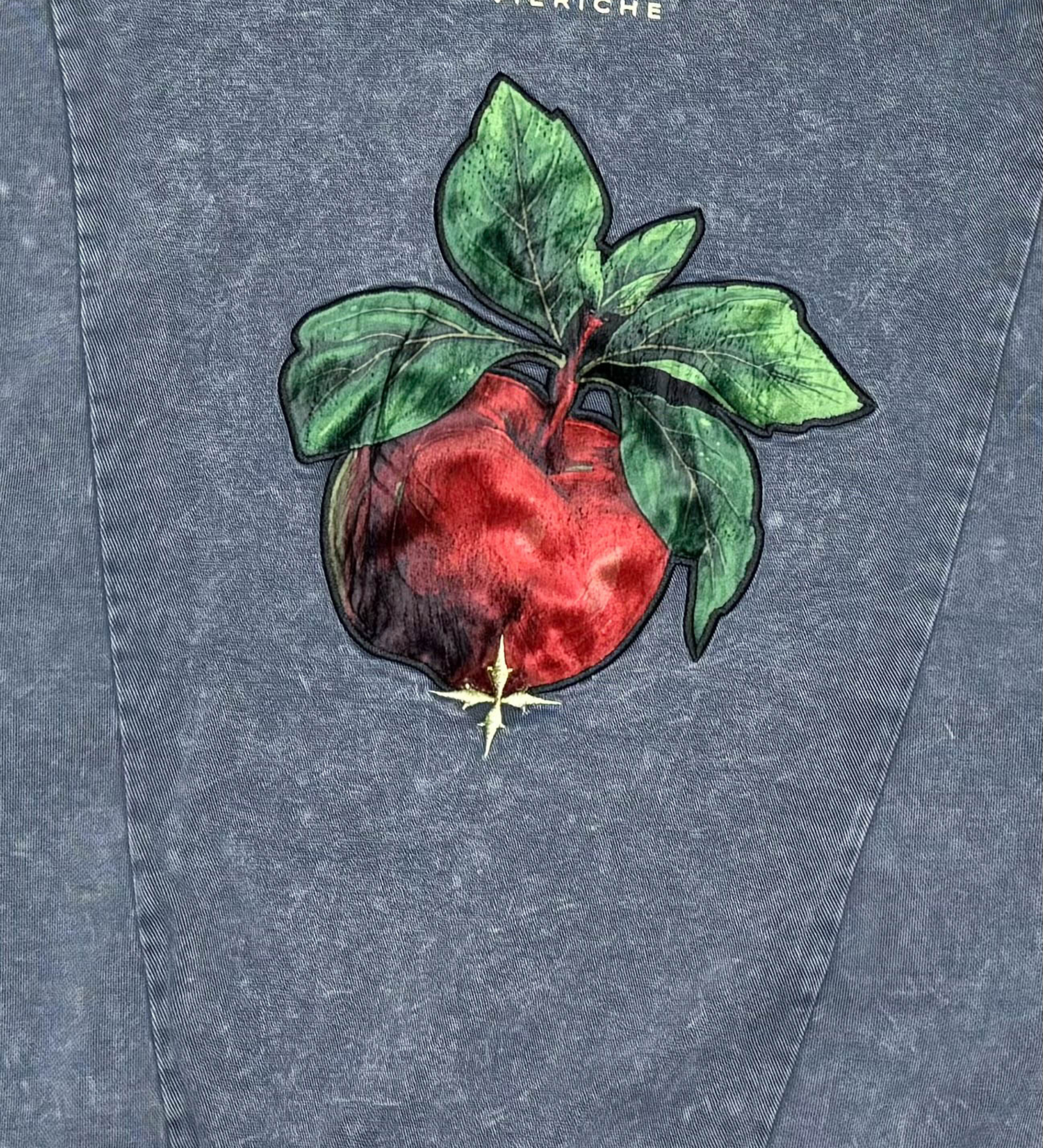 Sinners Apple Hoodie - Grey | Vie+Riche
 _4