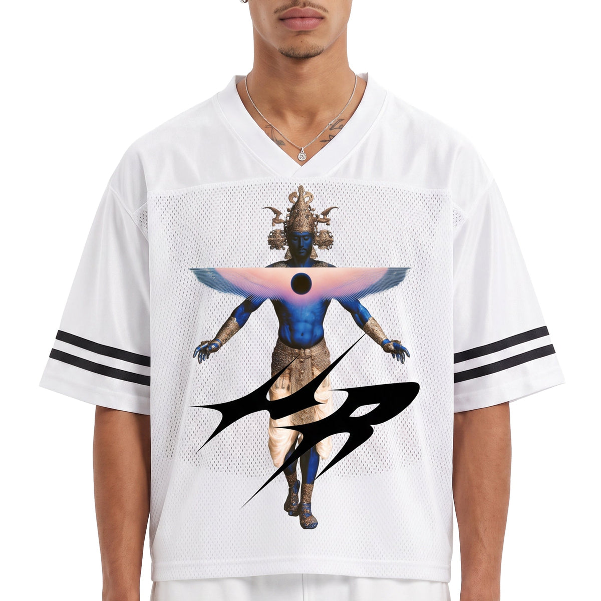 Deities Taped Mesh T-Shirt by Vie+Riche, view 1