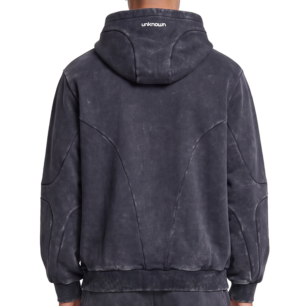 Unknown Winged Rivet Zip Hoodie by Unknown, view 3