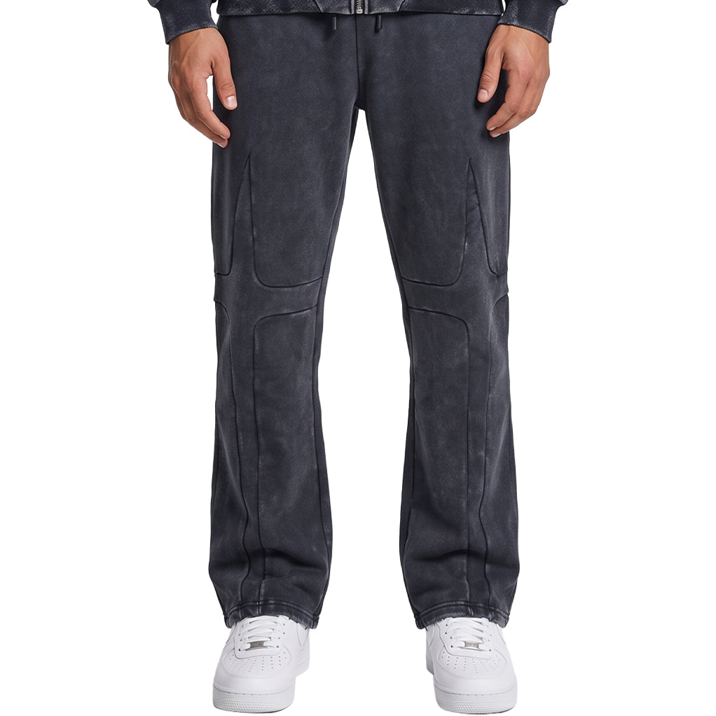 Unknown Sculpted Panel Acid-Wash Joggers by Unknown, view 4