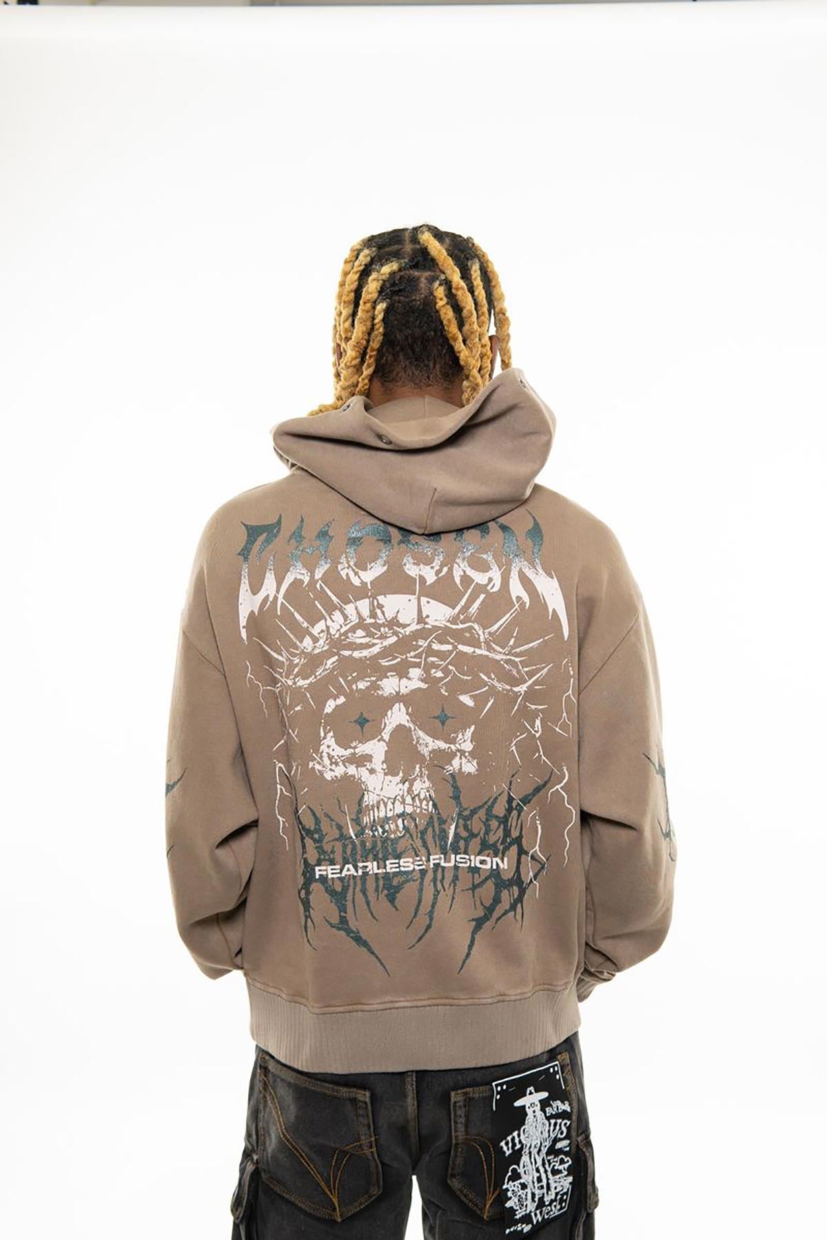 Gifted oversized pull-over hoodie by VIERICHEPARIS, view 5