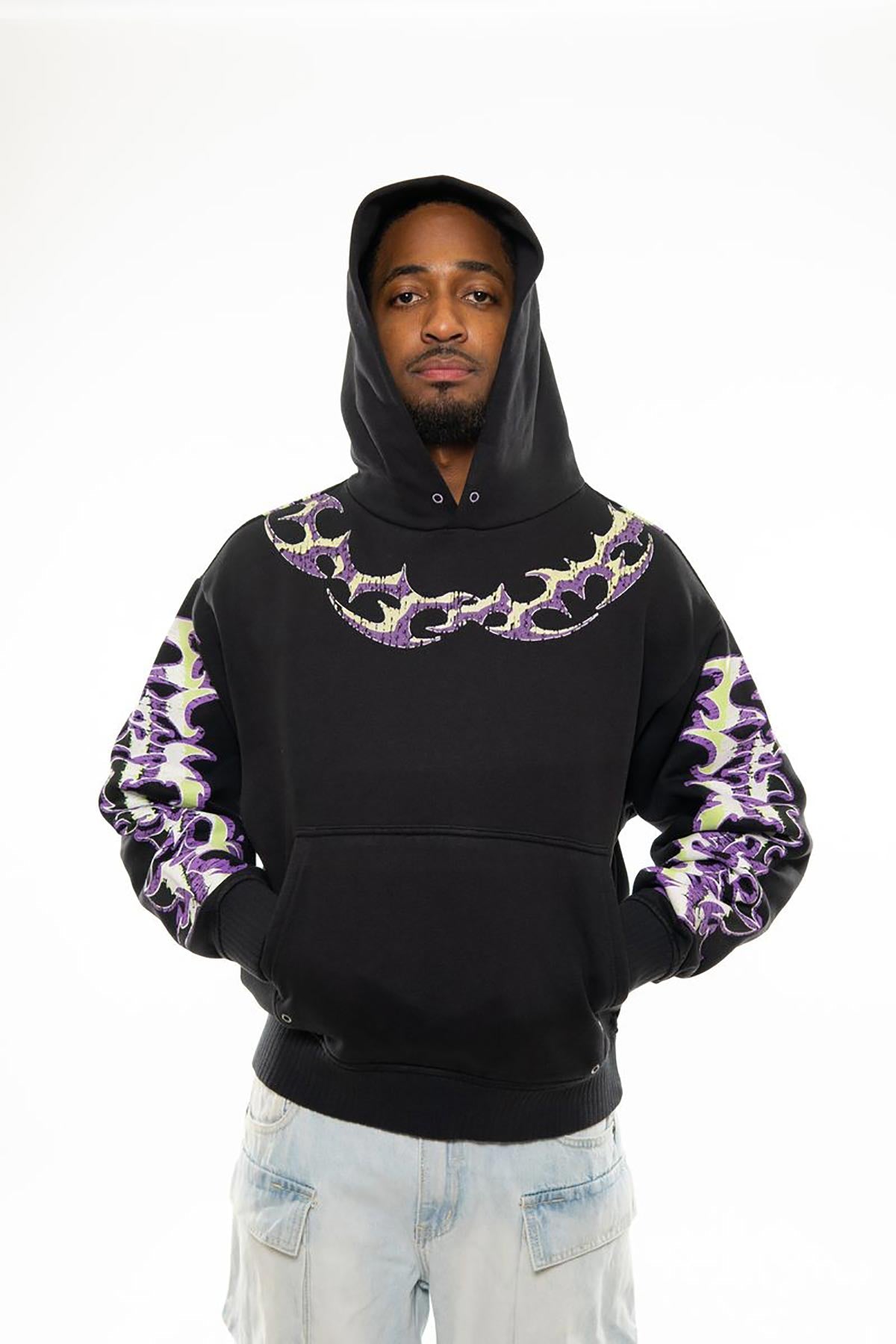Rabid dog oversized pull-over hoodie Black by Chosen - 2