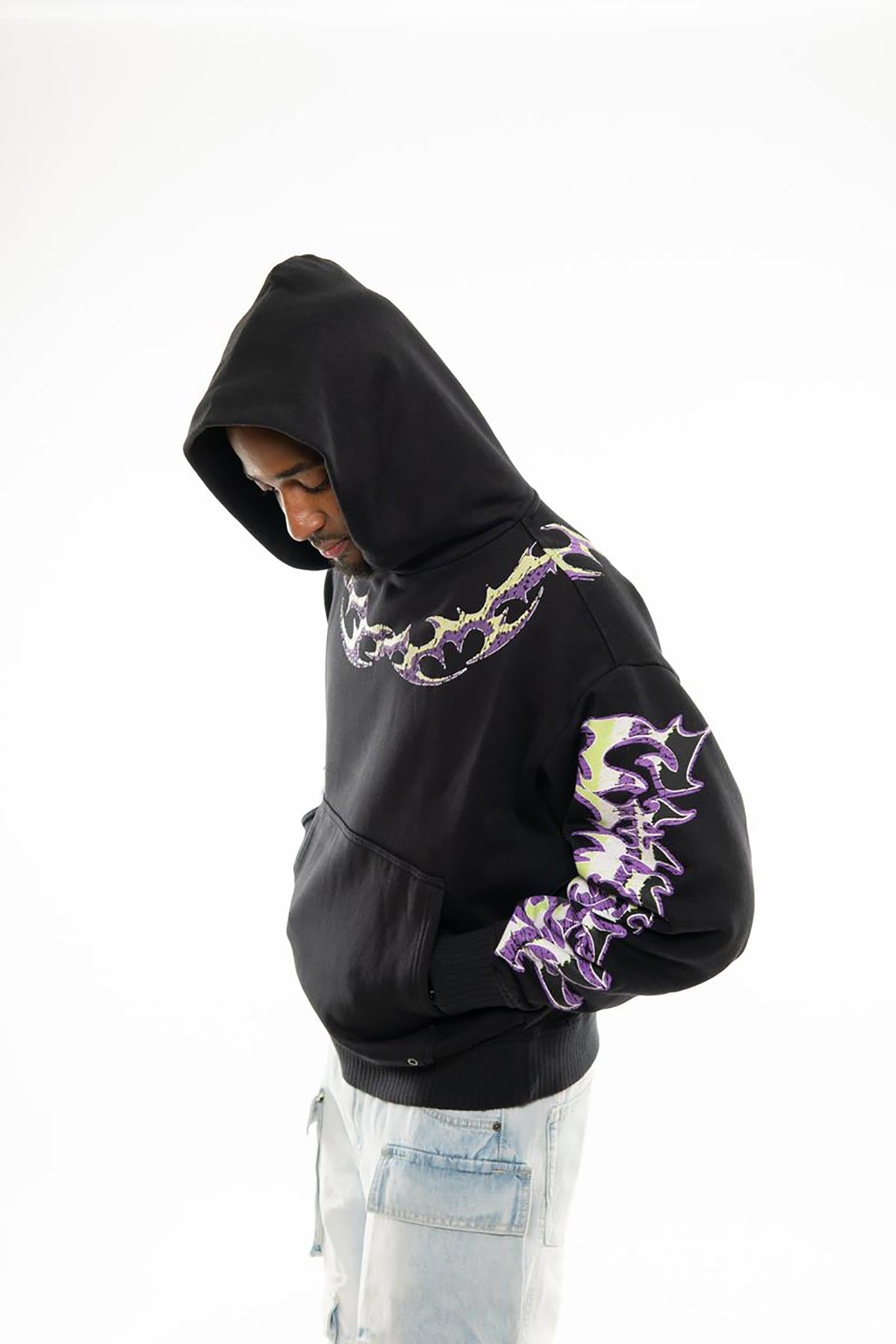 Rabid dog oversized pull-over hoodie Black by Chosen - 3