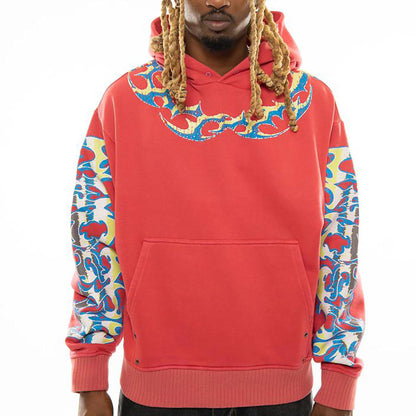 Rabid dog oversized pull-over hoodie Rouge by Chosen - 1