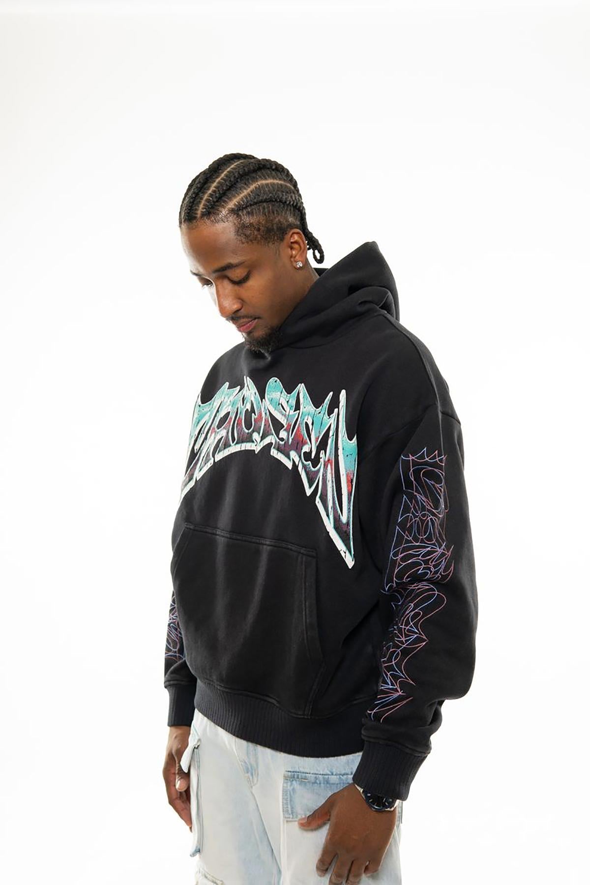 Only the chosen oversized pull-over hoodie Black by Chosen - 2