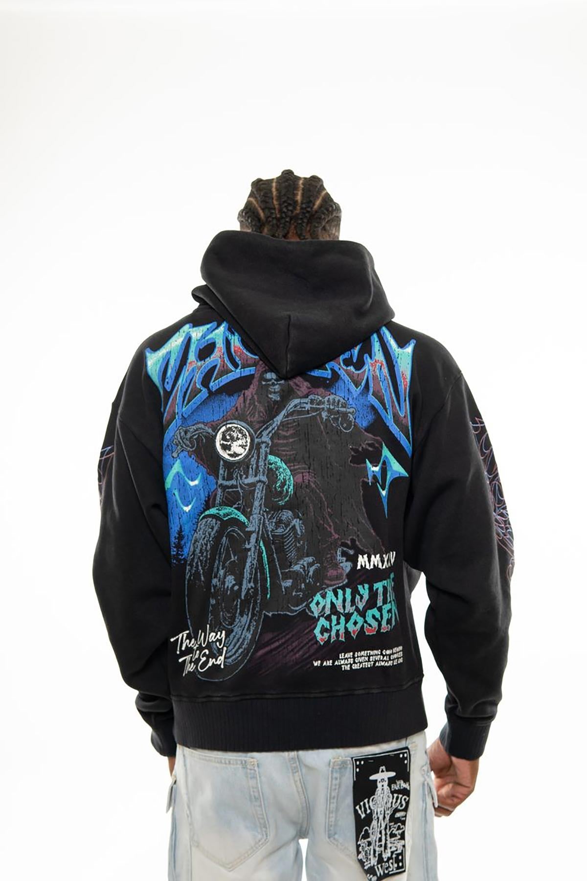 Only the chosen oversized pull-over hoodie by VIERICHEPARIS, view 3