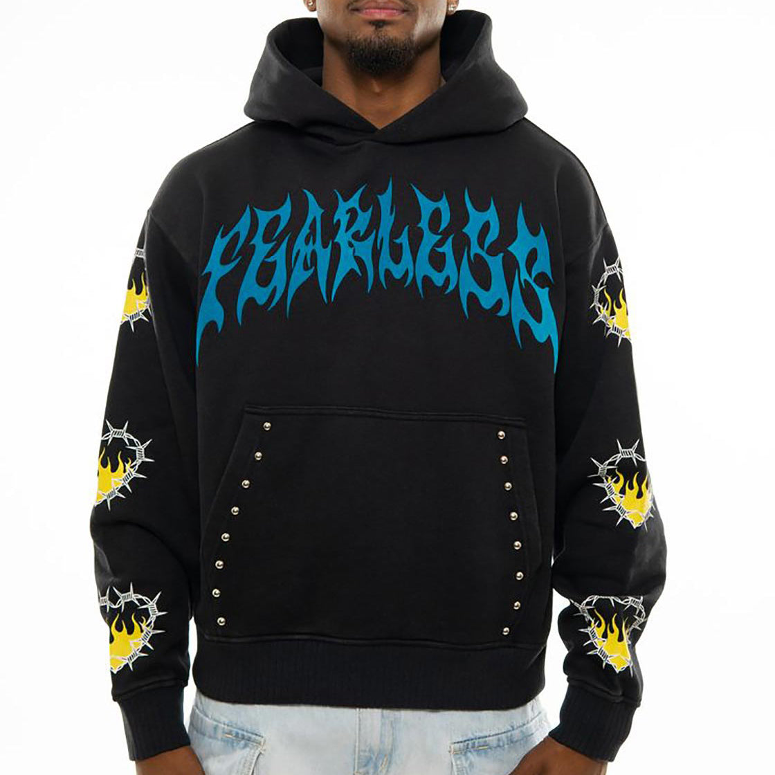 Fearless oversized pull-over hoodie by Chosen, view 1