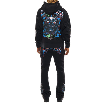 Crazy eyes oversized full zip hoodie set By Chosen-2