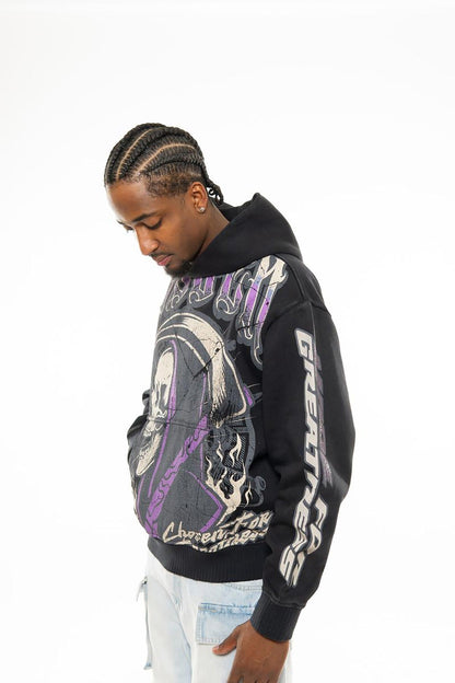 Reaper oversized pull-over hoodie Black by Chosen - 3