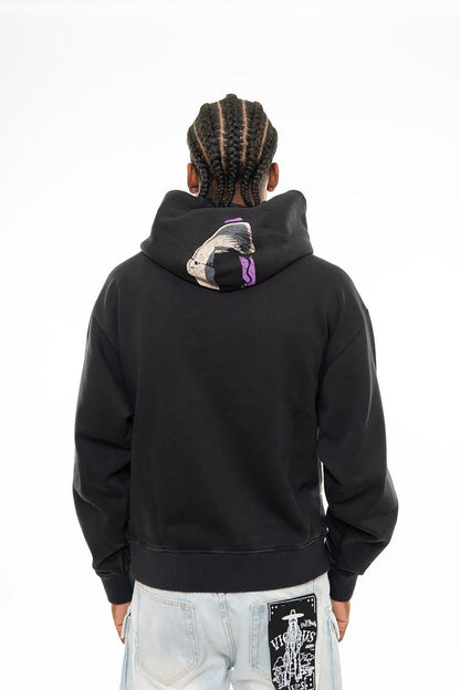 Reaper oversized pull-over hoodie Black by Chosen - 4