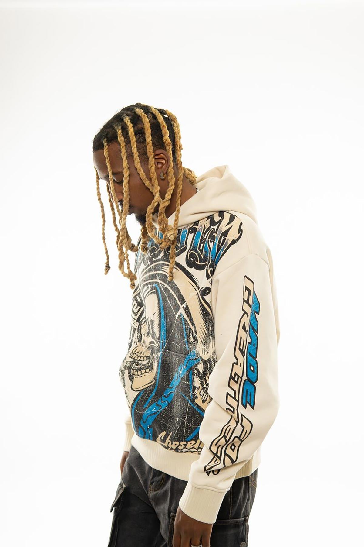 Reaper oversized pull-over hoodie by Chosen, view 8