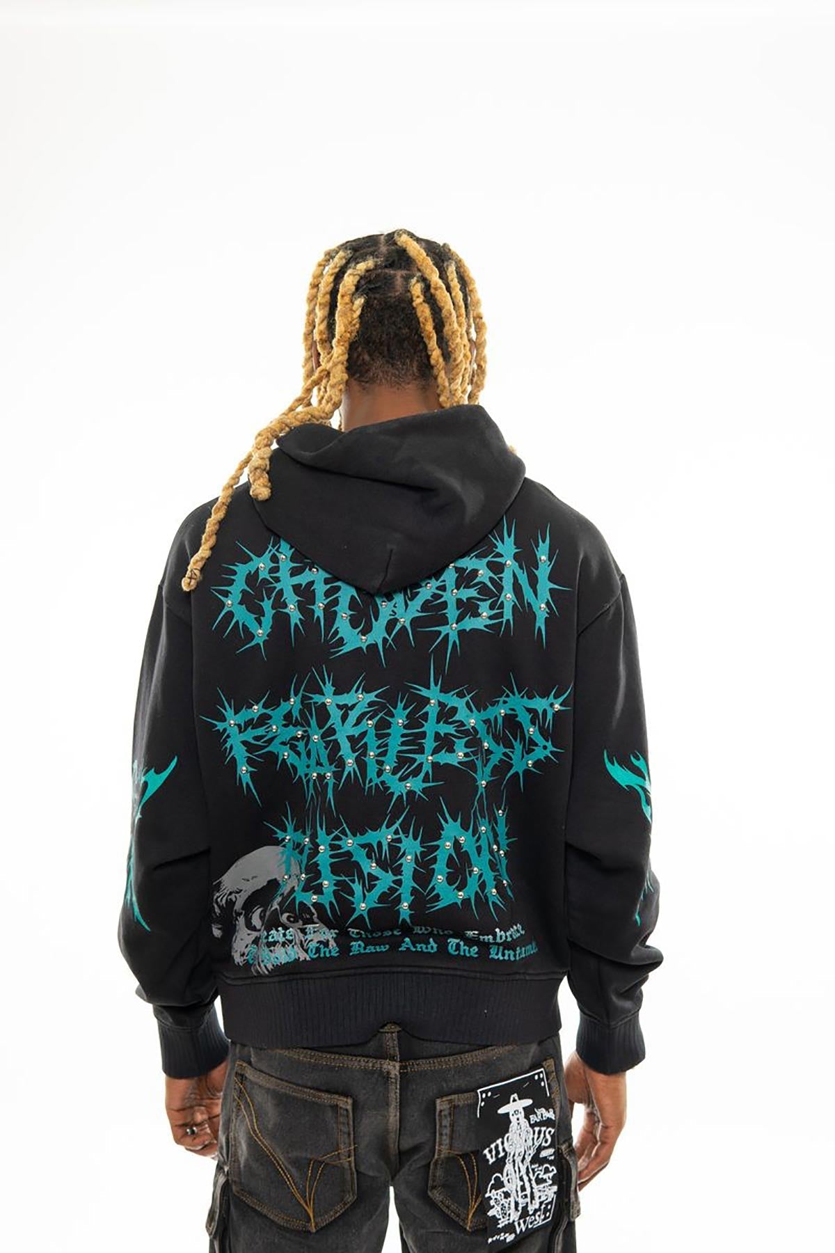 The one oversized pull-over hoodie Black by Chosen - 5