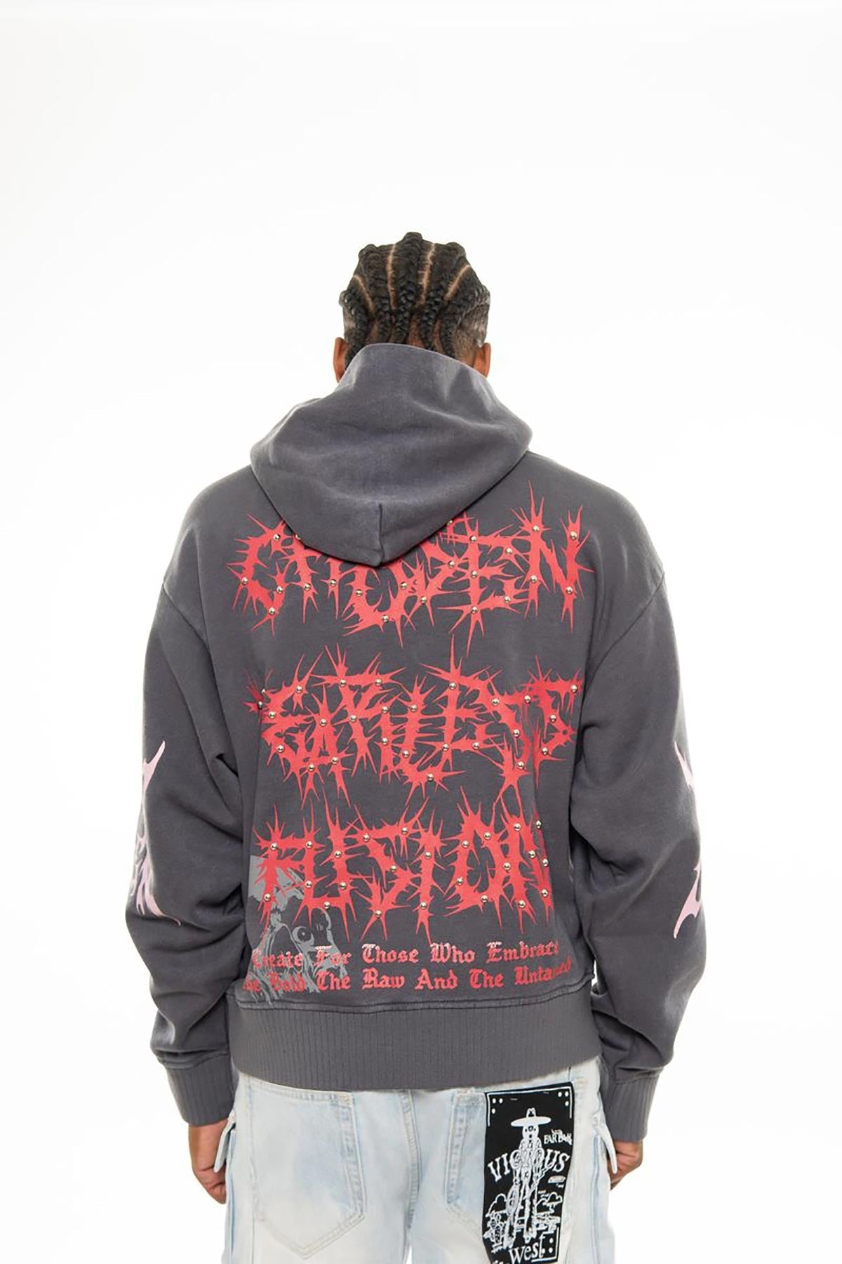 The one oversized pull-over hoodie Iron by Chosen - 4
