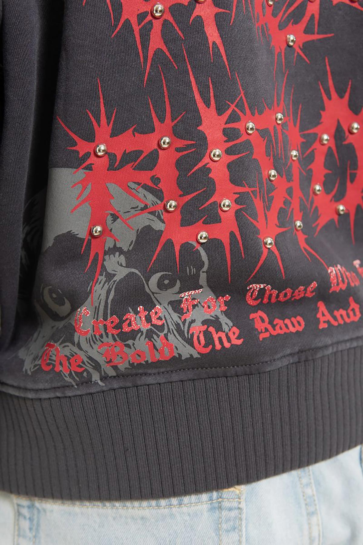 The one oversized pull-over hoodie Iron by Chosen - 5