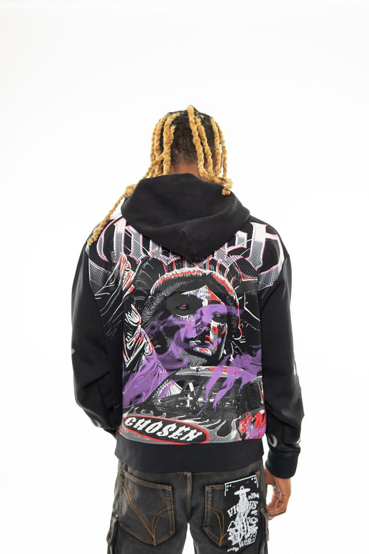 Liberty oversized pull-over hoodie Black by Chosen - 4