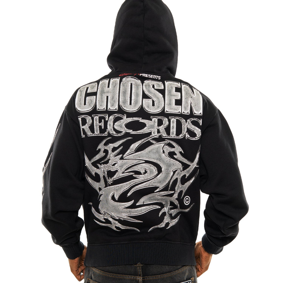 Chosen records oversized pull-over hoodie by Chosen, view 4